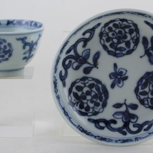 Sold Object 201099A, Tea bowl and saucer, China.