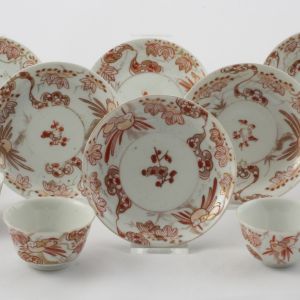 SOLD Objects 2011770AF, Six tea bowls & saucers, J