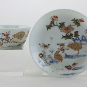 Object 2010C326, Tea bowl & saucer, China.