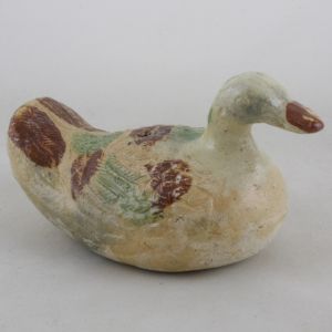 SOLD Object 2011187, Glazed toy duck, China.
