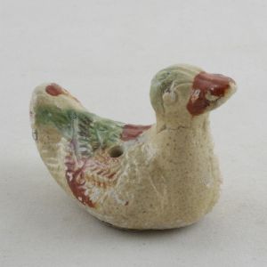 SOLD Object 2011189, Glazed toy duckling, China.