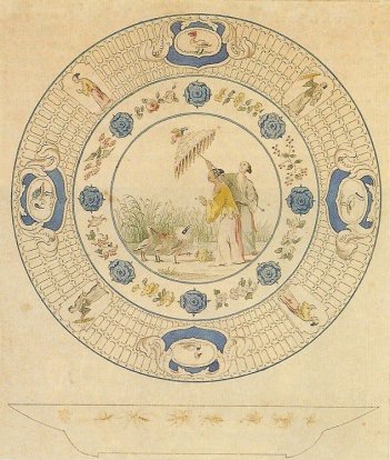 Cornelis Pronk, design for a dish with