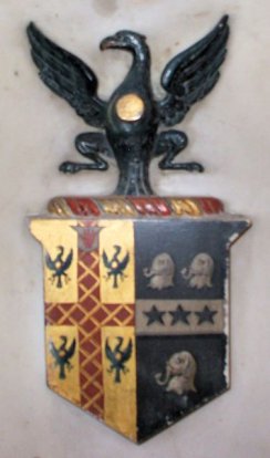 Arms of Sir Joseph Mawbey, the elder, 1st Baronet.