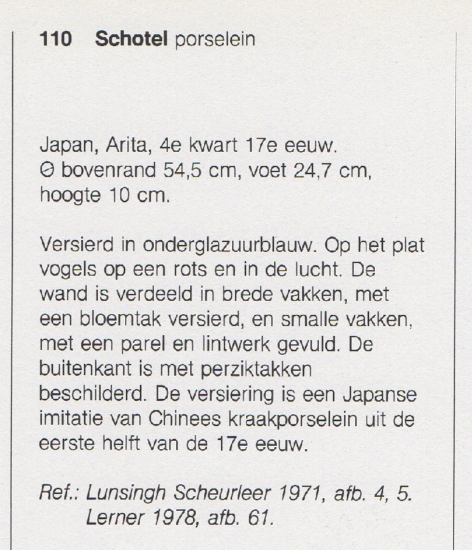 Oosterse keramiek in Groninger kollekties, CJA Jörg, cat 110 ned tekst
