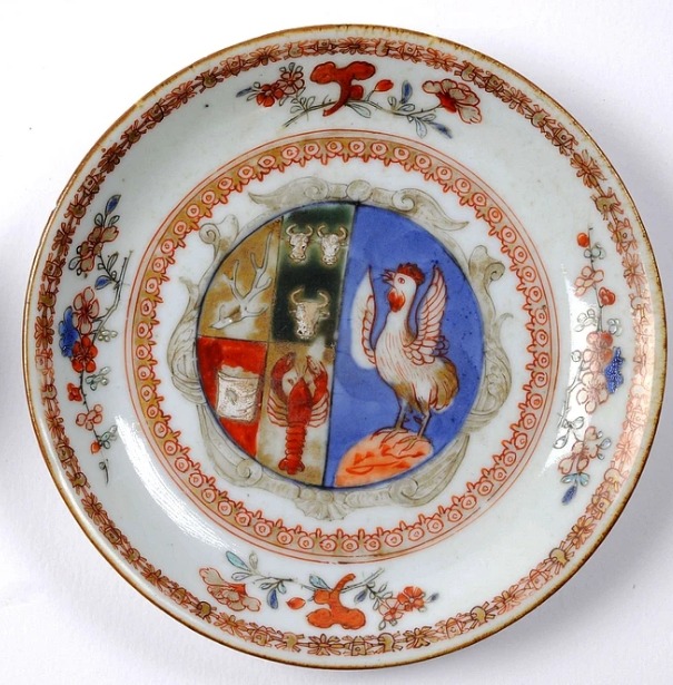 Saucer China 1740 Jan Agges Scholten en Pieternella Hoogenberg